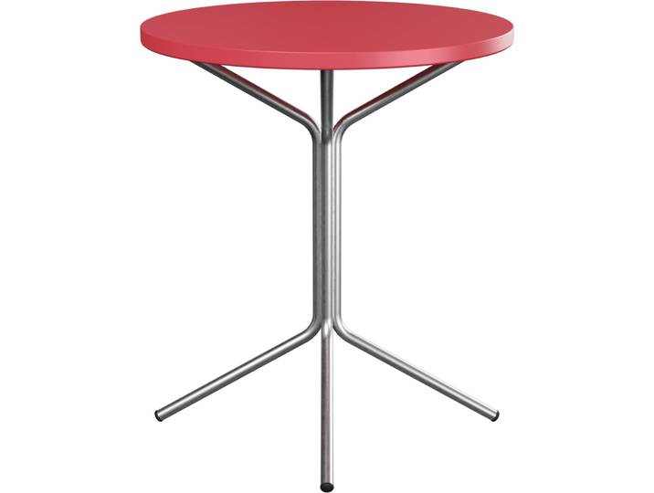 Schaffner Gartentisch Pix rot Metall B 54 T 54 cm