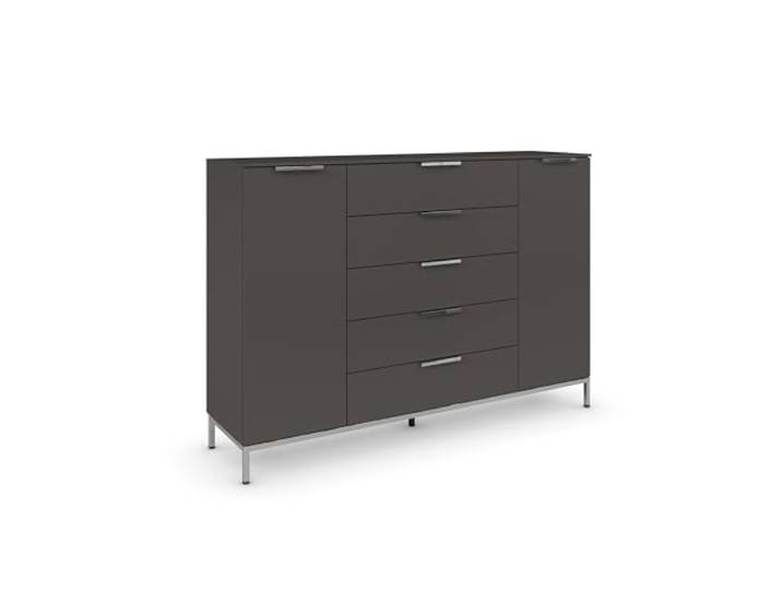 Rauch Möbel Flipp, Kommode, Farbe Graphit, Breite 160 cm