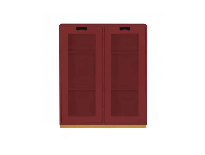 Asplund Snö E Vitrinenschrank Brown red, Tiefe: 30 cm