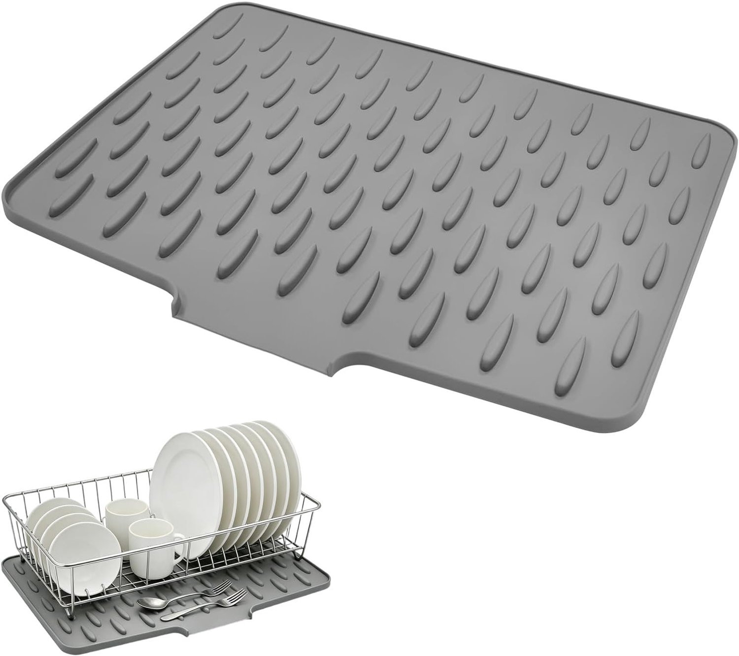 Siliconen Afvoermat voor Afwas - Antislip Wateropvang - Keuken Drupmat