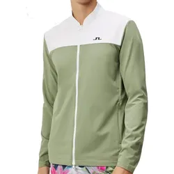 J.Lindeberg Golf Jeff Hybrid Jacke Herren oliv/weiss