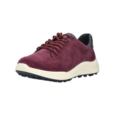 Sneaker ARA "Ara Sneaker Veloursleder", Damen, Gr. 41, rot (rot, blau), Veloursleder, Schuhe Sneaker