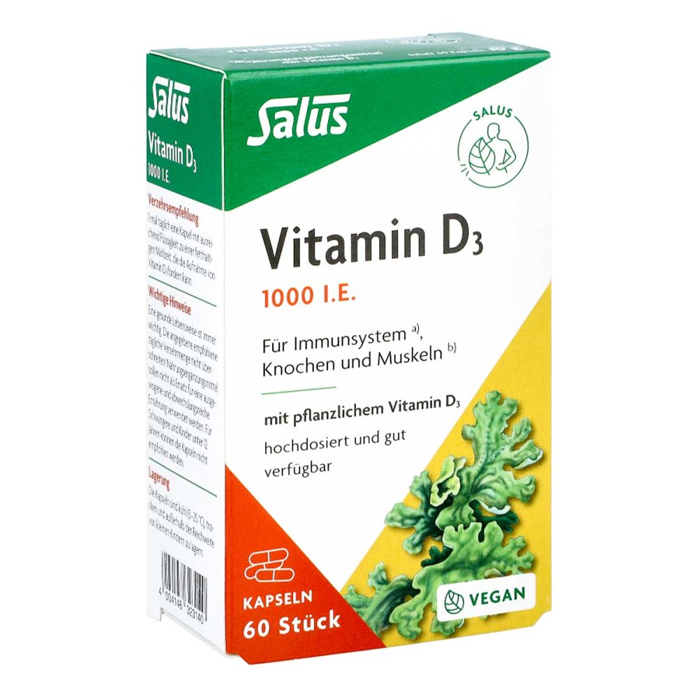 SALUS Pharma GmbH Vitamin D3 1000 I.e.vegan Kapseln Salus 18018940