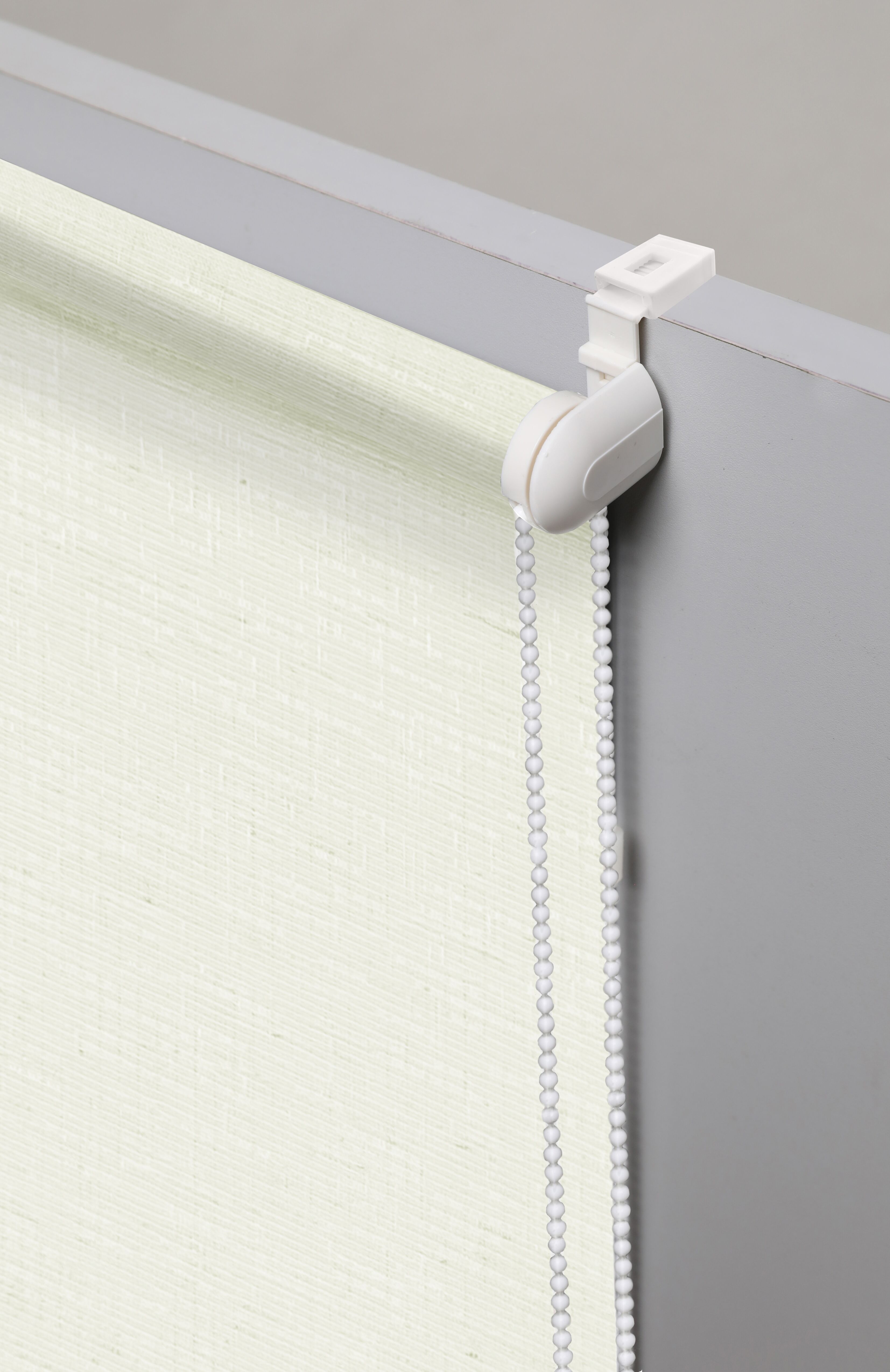 Rollo OTTO HOME "NELLIA" Gr. 3, weiß, B:50cm H:150cm, Polyester, Rollos, Rollo, Klemmfix, Seitenzugrollo in natürlicher Leinenoptik, NEUHEIT