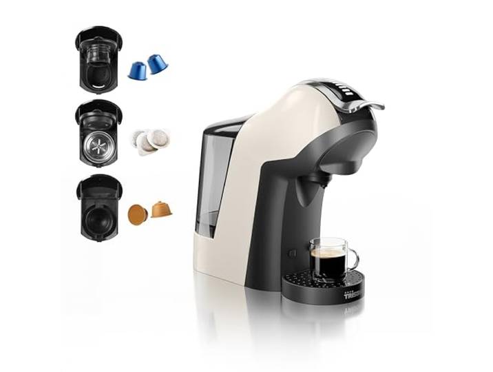 Tristar Machine à café Multi-Capsules 3-en-1 – Compatible avec Capsules Nespresso®\, Dolce Gusto®\, Dosettes ESE – 19 bars – Sans BPA – CM-2301