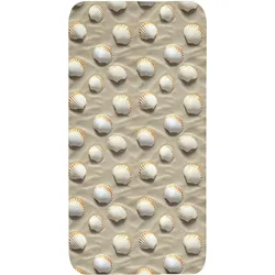 BADEMATTE Muscheln - Sand - Maritim Badteppich 60x120 cm