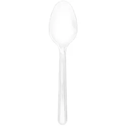MONOUSO - Wiederverwendbarer Löffel aus PS Transparent 18cm (20 Stück)