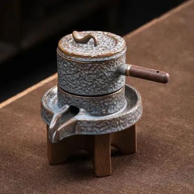 Inspire Select ZenMill Automatic Stone Mill Tea Set Rotating Water Teapot Ceramic Ceremony Collection a 5.1 6.8 Fl Oz