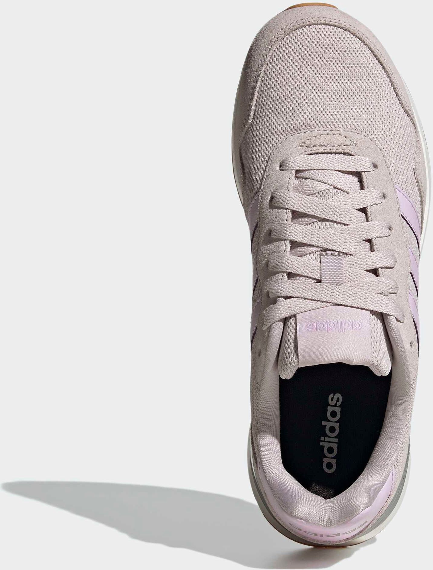 Sneaker ADIDAS SPORTSWEAR "RUN 60S 4.0", Damen, Gr. 40, rosa (ice lila, ice lavender, silber metallic), Leder, Textil, Schuhe Sneaker, inspiriert vom Design der adidas ZX Modelle ice lila, ice lavender, silber metallic 40