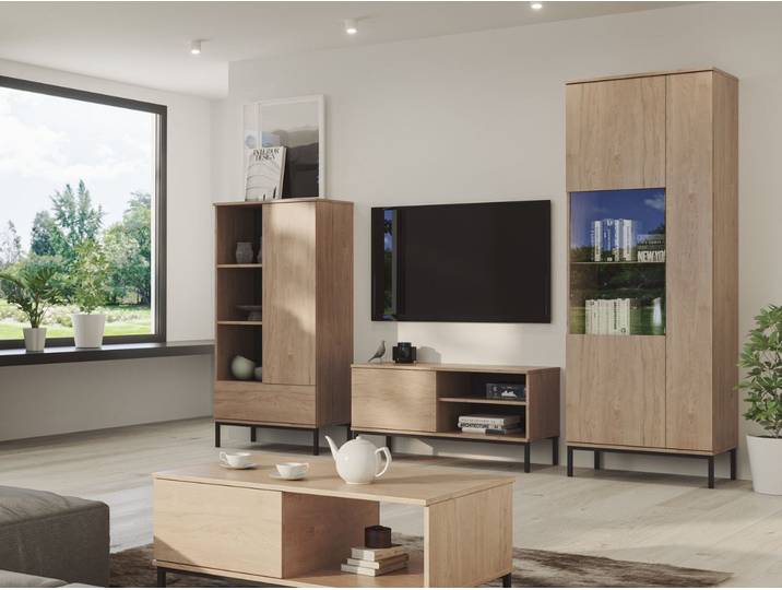 Wohnzimmerset Soroko Hickory