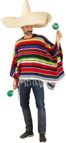 Mexico-Poncho "Carlos" für Herren