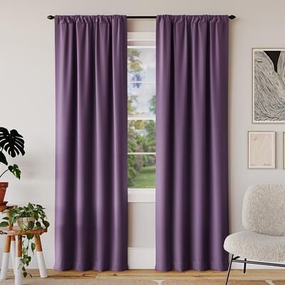 Sun Zero Rianna Theater Grade Extreme Total Blackout Rod Pocket 1-Piece Curtain Panel, Single Panel