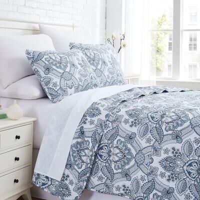 Southshore Fine Linens Enchantment Printed Quilt and Coordinating Sham Set
