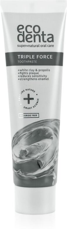 Ecodenta Expert Triple Force Dentifrice sans fluor effet triple 100 ml