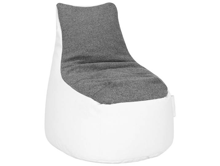 Sitzsack Grau, Weiss Textil
