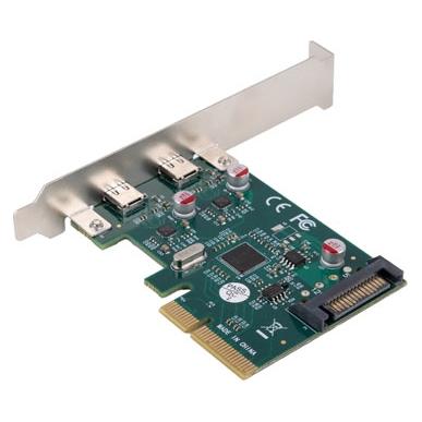 Lanberg KARTA PCI EXPRESS X1->2X USB-C 3.2 GEN 2X1 ŚLEDŹ LOW PROFILE (PCE-UC3-002)