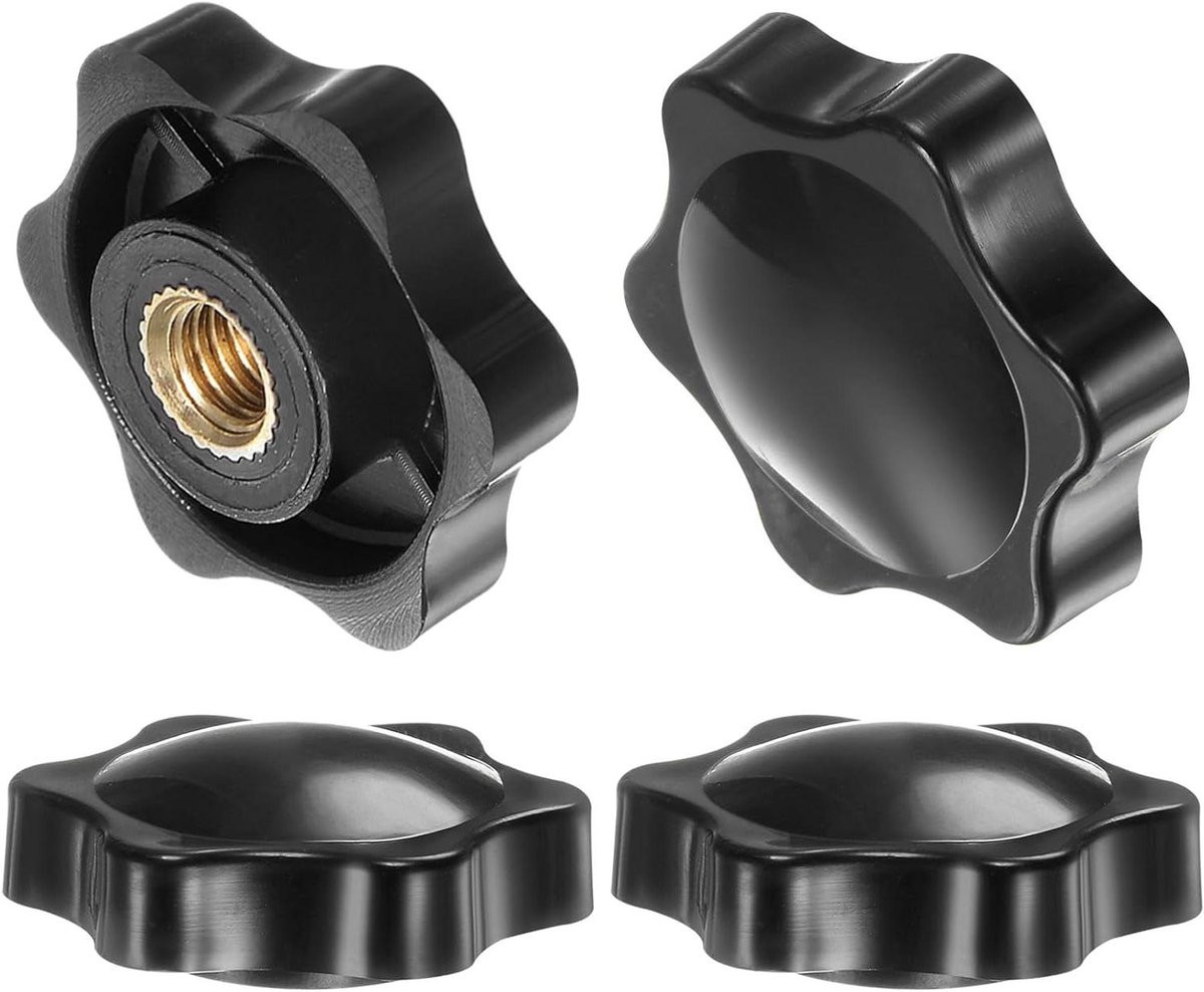 Sterknoppen Set - 4 stuks - Messing Binnendraad M10 - Zwart