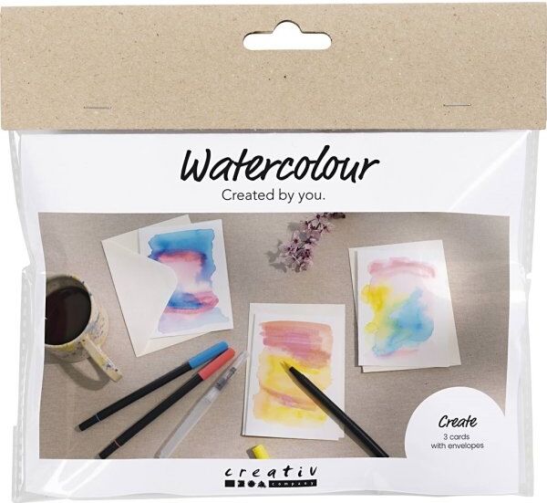No-Name Mini Diy Kit Akvarel, Kort Og Kuverter