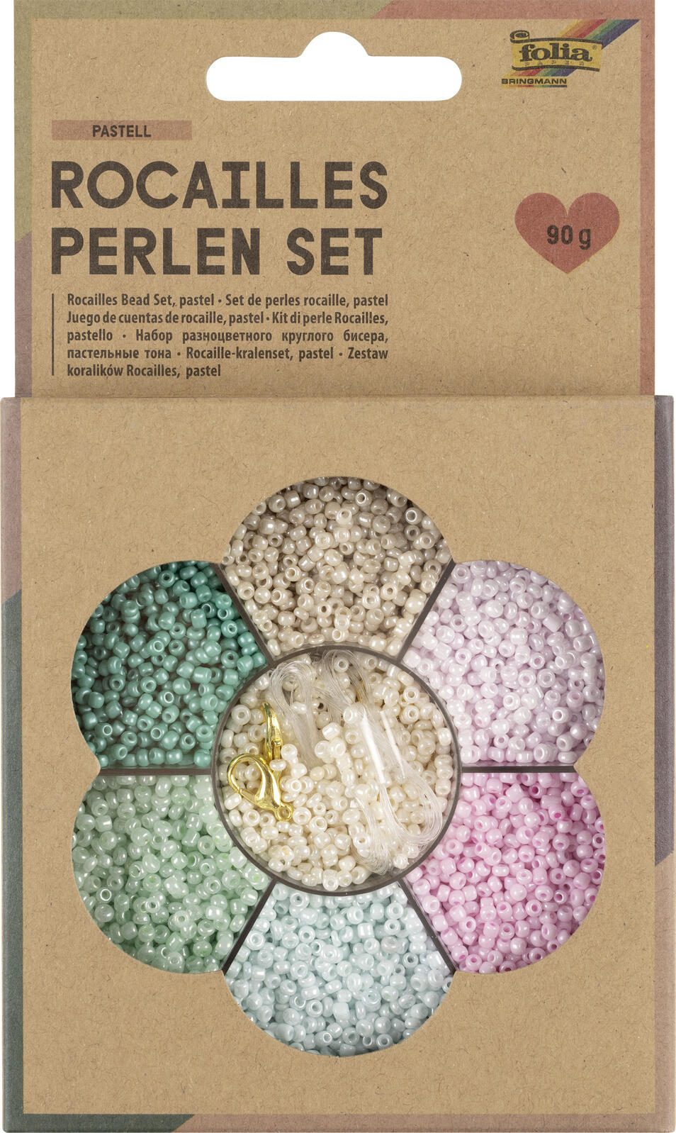 folia Perlen-Set mehrfarbig 12908