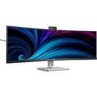 49B2U5900CH/00, LED-Monitor 124 cm (48.8 Zoll), schwarz/silber, DisplayPort, HDMI, Adaptive-Sync, USB-C, Curved, Webcam, HDR
