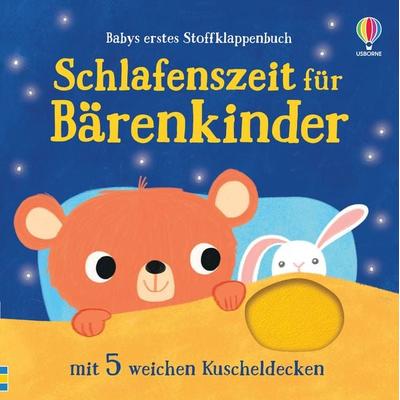 Babys erstes Stoffklappenbuch: Schlafenszeit für Bärenkinder, Gebundene Ausgabe von Sam Taplin, Usborne, 978-1-03-570211-4
