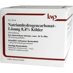 NATRIUMHYDROGENCARBONAT-Lösung 8,4% Köhler 25X20 ml