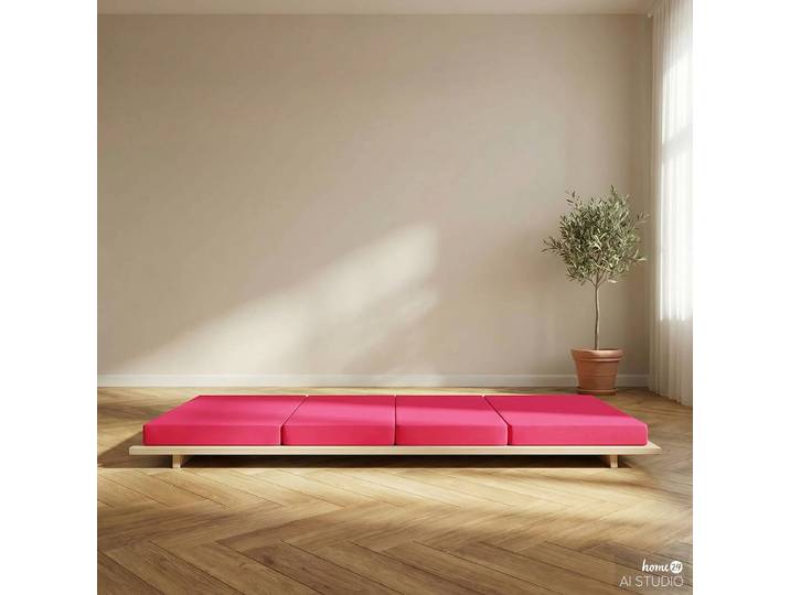 Matratze 90 x 200cm Pink/Pink
