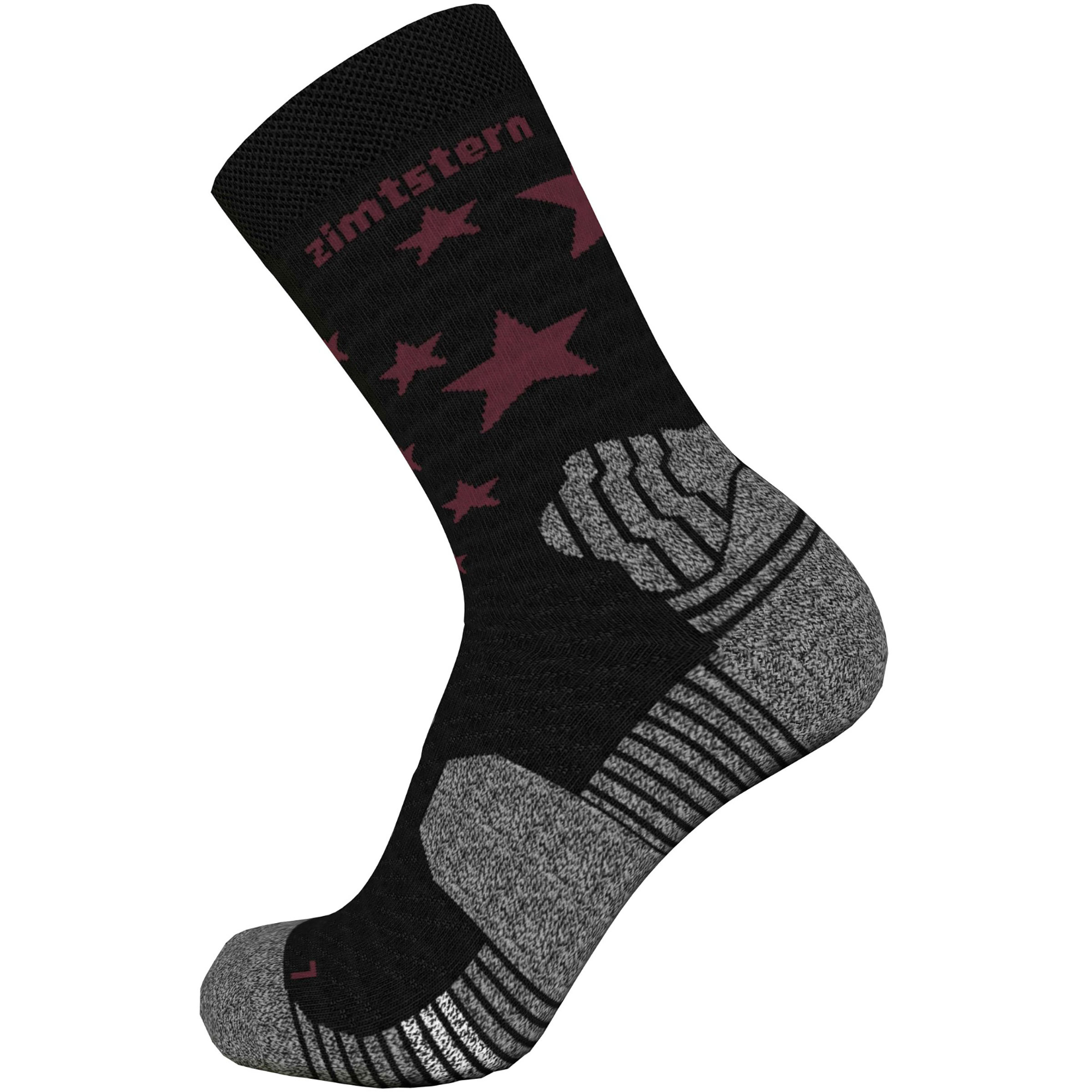 Zimtstern Techsockz MTB Performance Fahrradsocken schwarz Größe 36 Mountainbike Elastisch