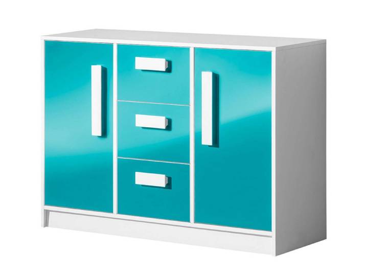 99rooms Kinderkleiderschrank Goldie II (Sideboard, Standschrank) mit Schubladen, Vollauszug, Modern Design, für Kinder