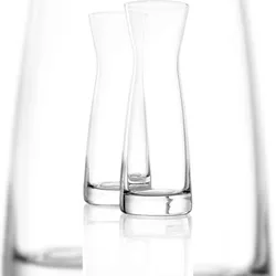 STÖLZLE LAUSITZ Karaffen 6er Set Serie Universal Variante M 250 ml I gläserne Spirituosenkaraffe  Milchkaraffe bruchresistent und spülmaschinenfest