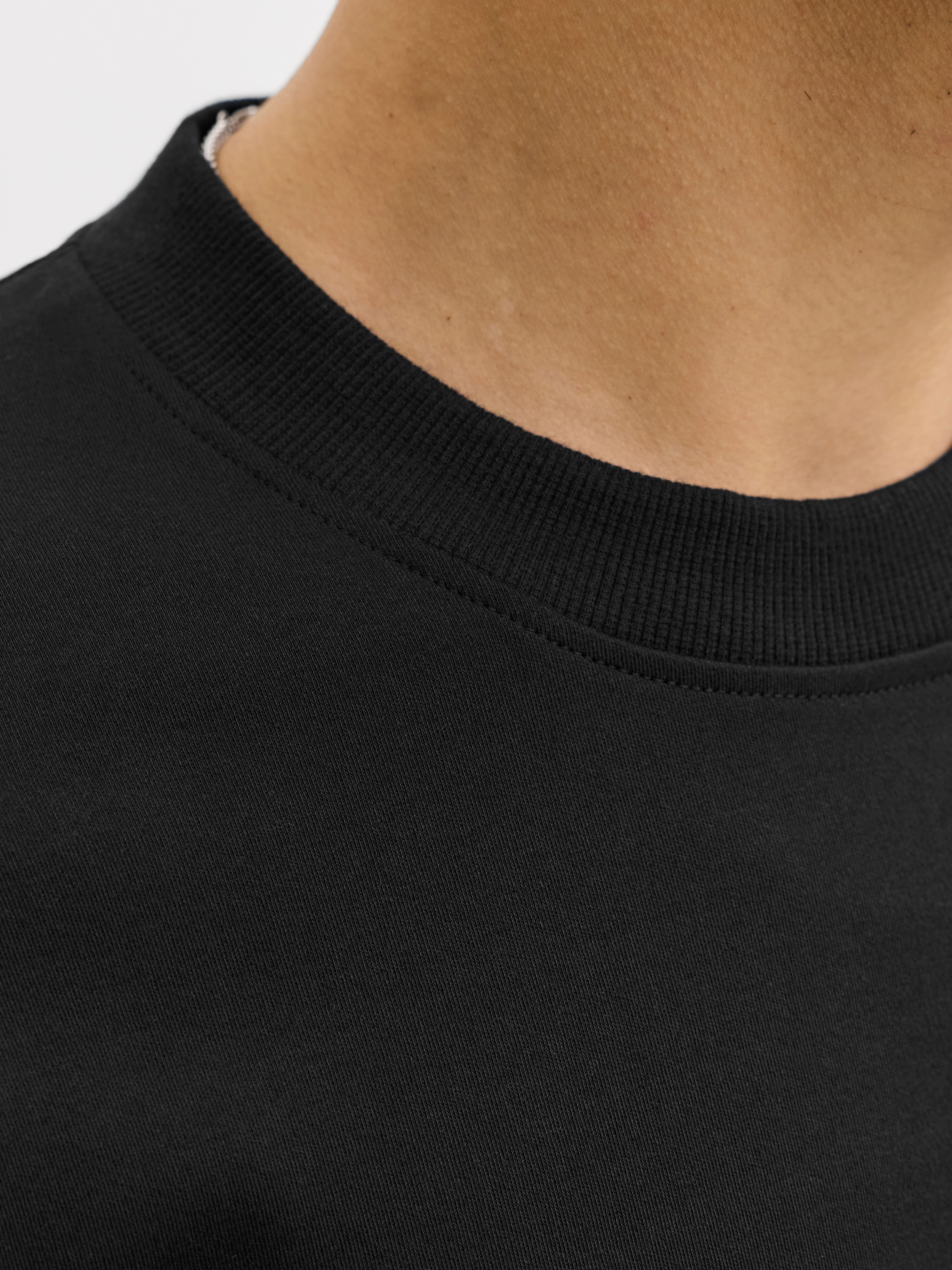 Jack & Jones "JPRBLAOWEN SS BRANDING TEE SN" Baumwollmischung, relaxed fit schwarz XS