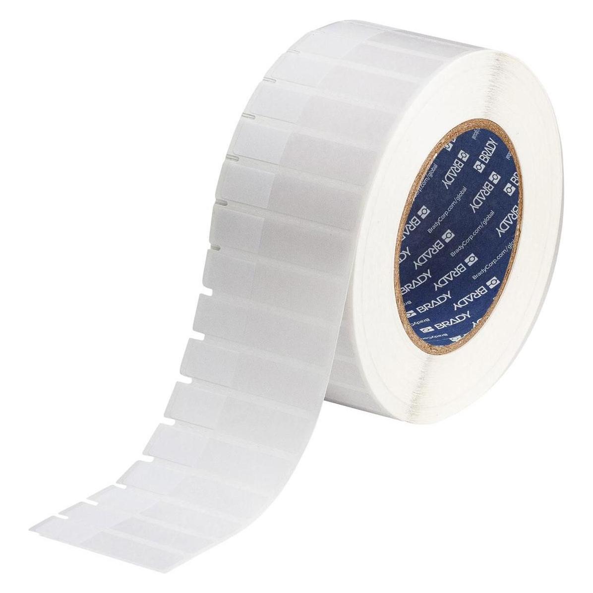 Brady THT-127-427-3, selbstlaminierendes Vinyl, Weiss/Transparent, 12.70 x 19.05(55.80) mm, permane (55.80 mm) (THT-127-427-3)