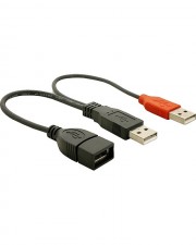 Delock USB-Kabel USB Typ A 4-polig 4-poliger USB-Anschluss A nur Strom M A W 23 cm / Hi-Speed (65306)