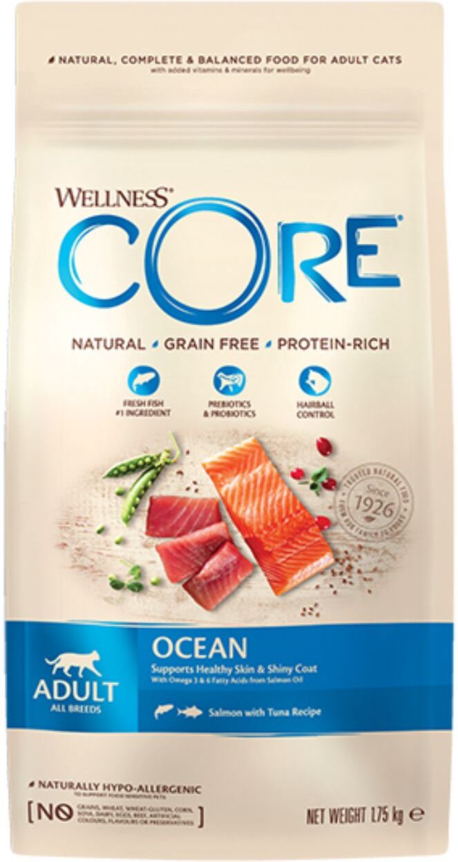 Wellness® Core Wellness Core Cat Ocean Salmone e Tonno per Gatti Adulti 300 Gr.