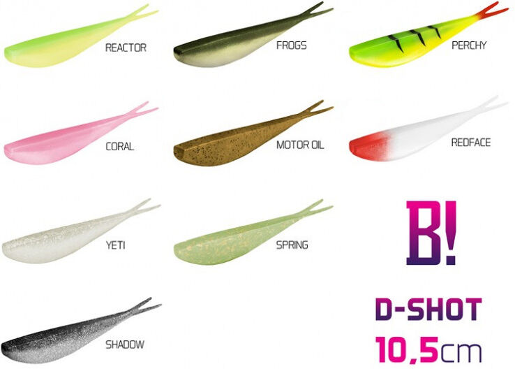 Delphin Leurre BOMB! D-SHOT / par 5 10,5cm/Yeti Lime, Brown, Green, Gray 10,5cm/Yeti