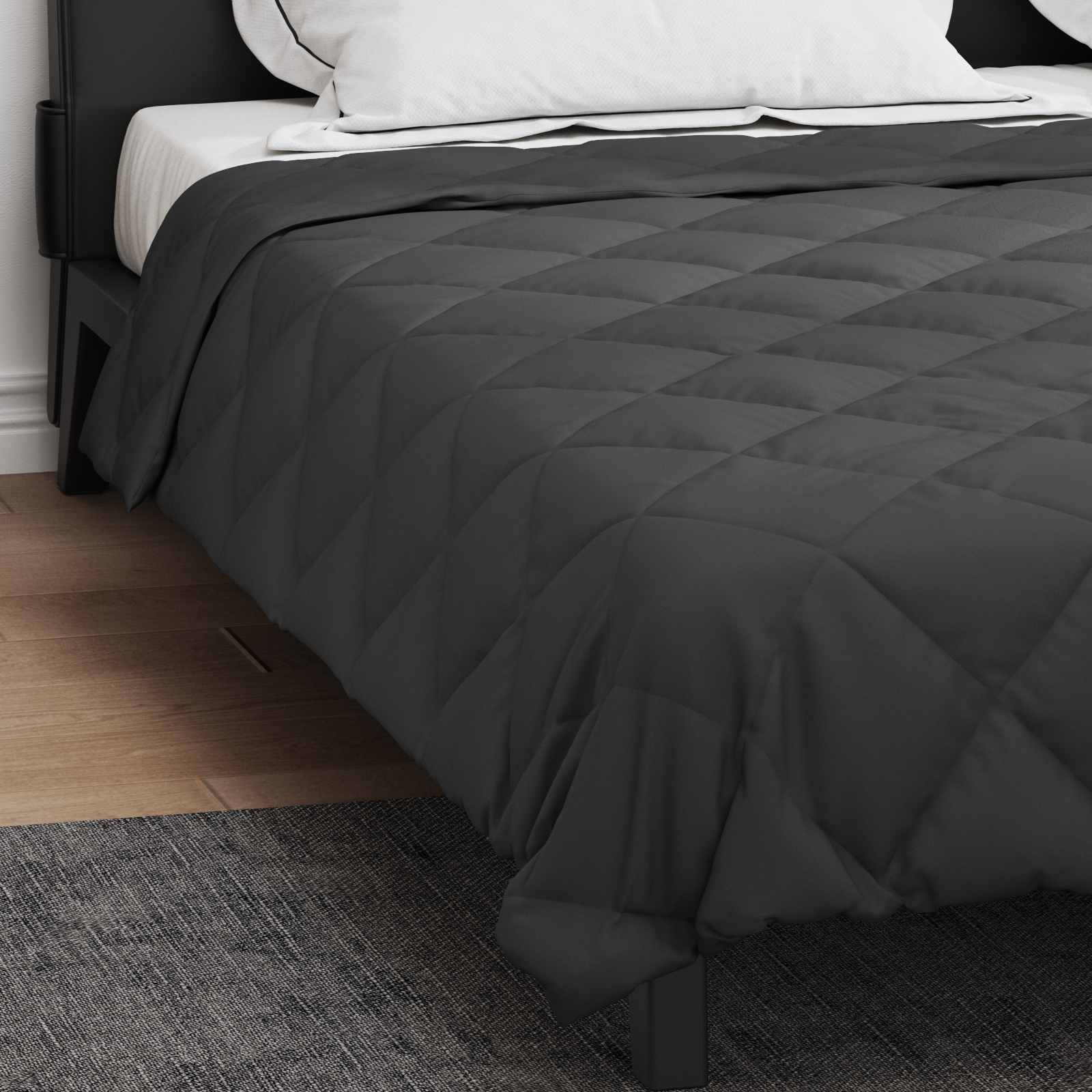 vidaXL Duvet complet toute l'année Anthracite 220 x 240 cm Microfiber