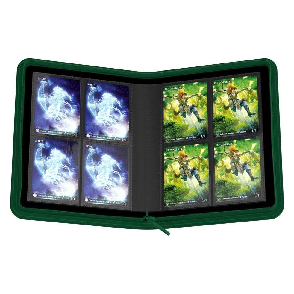 Ultimate Guard UGD010353 - Zipfolio 160 - 8-Pocket Xenoskin Kartenmappe, grün (UGD010353)
