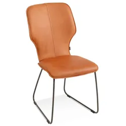 Musterring Stuhl Nevio V1441 Leder Braun Cognac