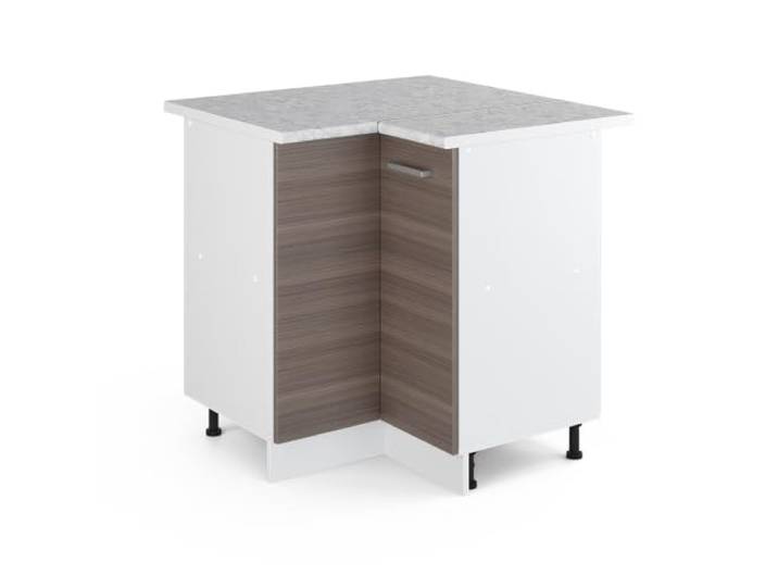 Vicco Eckschrank für Hausrat R-Line, Grau, 75.6 cm mit Tür, mit Arbeitsplatte, zur Aufbewahrung von Haushaltsutensilien und Vorräten