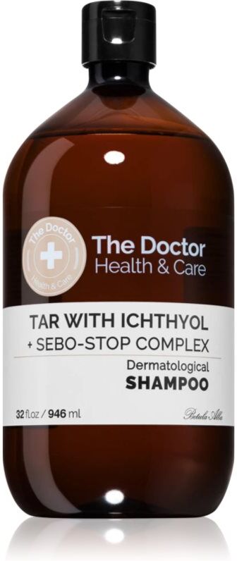 The Doctor Tar with Ichthyol + Sebo-Stop Complex Shampoo bei seborrhoischer Dermatitis und schwerer Schuppenbildung 946 ml