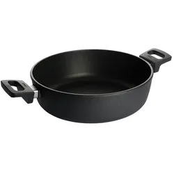 WOLL Guss-Kasserolle Ø 28 cm Nowo Titanium ¦ schwarz ¦ Aluminium-Guss ¦ Maße (cm): H: 8  Ø: 28.0