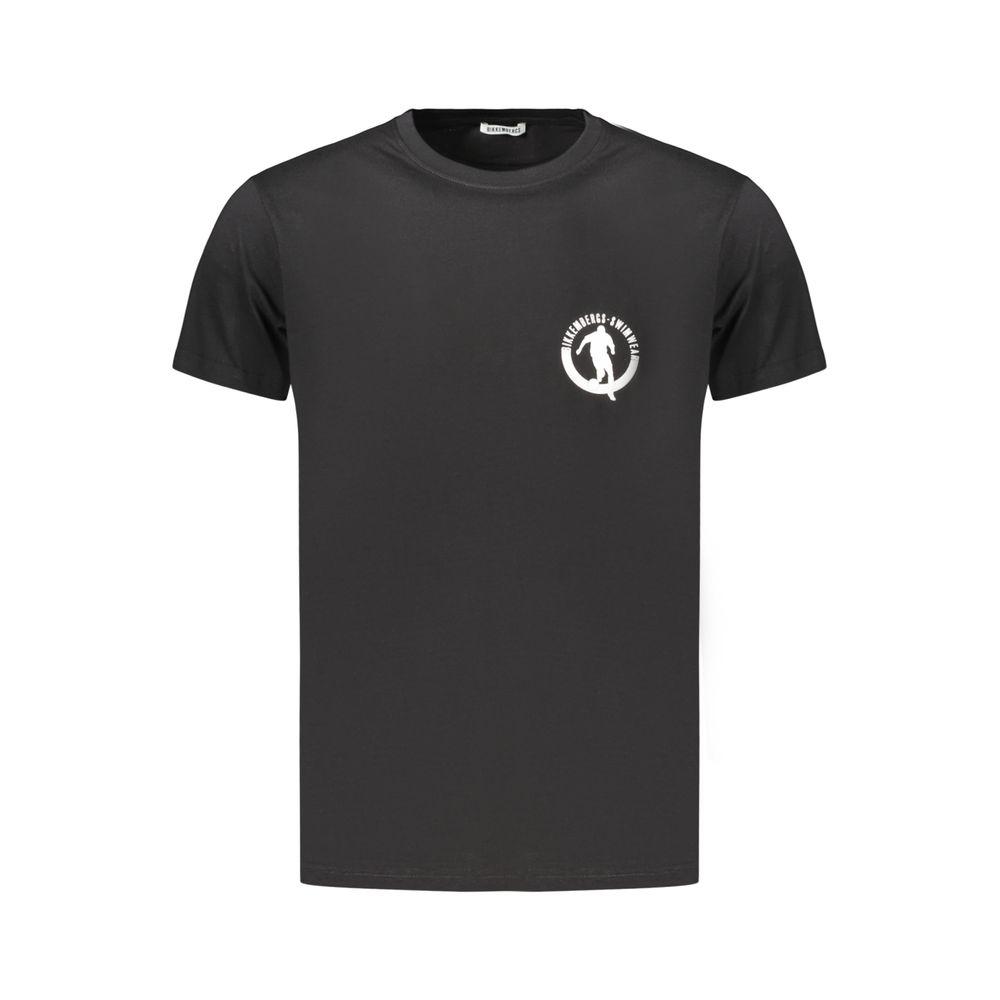 Bikkembergs schwarze Baumwoll-Herren-T-Shirt