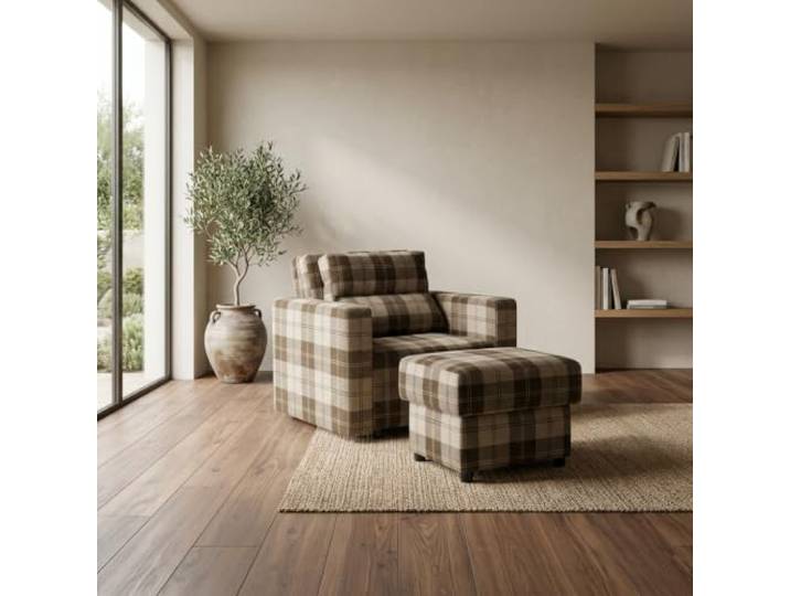 Family Meble Schlafsessel Komo Bravo mit Hocker – Variante Brawo 3a