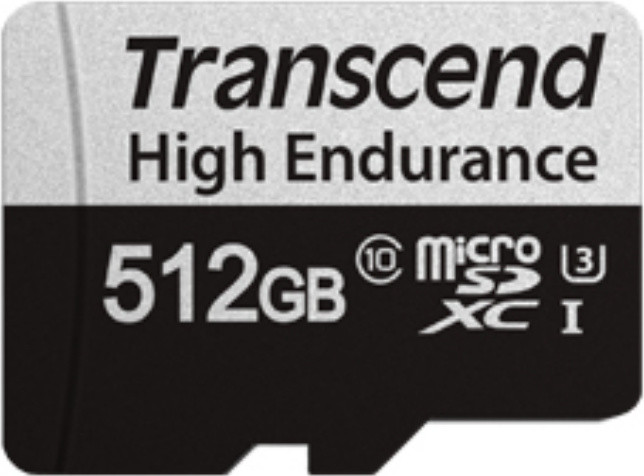 Transcend TS512GUSD350V SD microSD Kaart 512GB SDXC met adapter