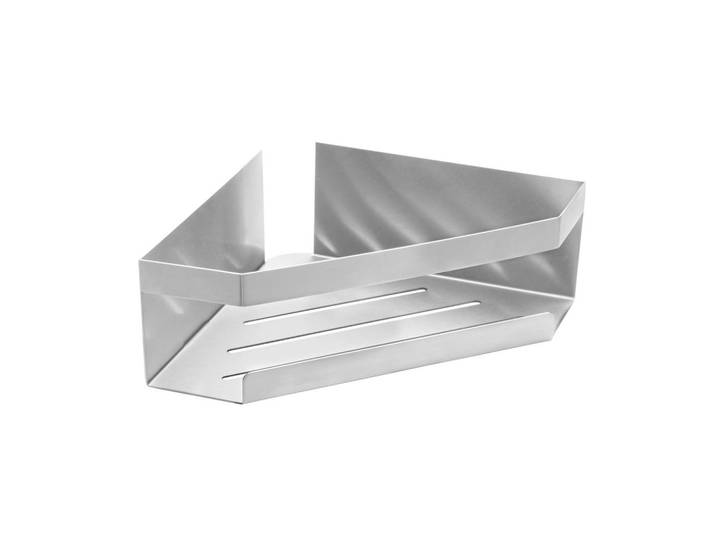 Schöner Wohnen Duschablage, Edelstahlfarben, Metall, eckig, 28.5x8x18 cm, Badaccessoires