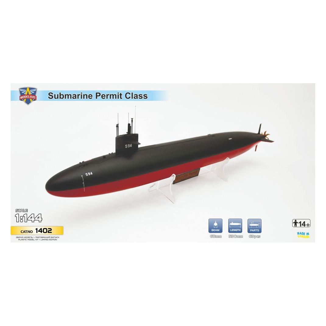 Modelsvit USS Permit (SSN-594) submarine (MSVIT1402)