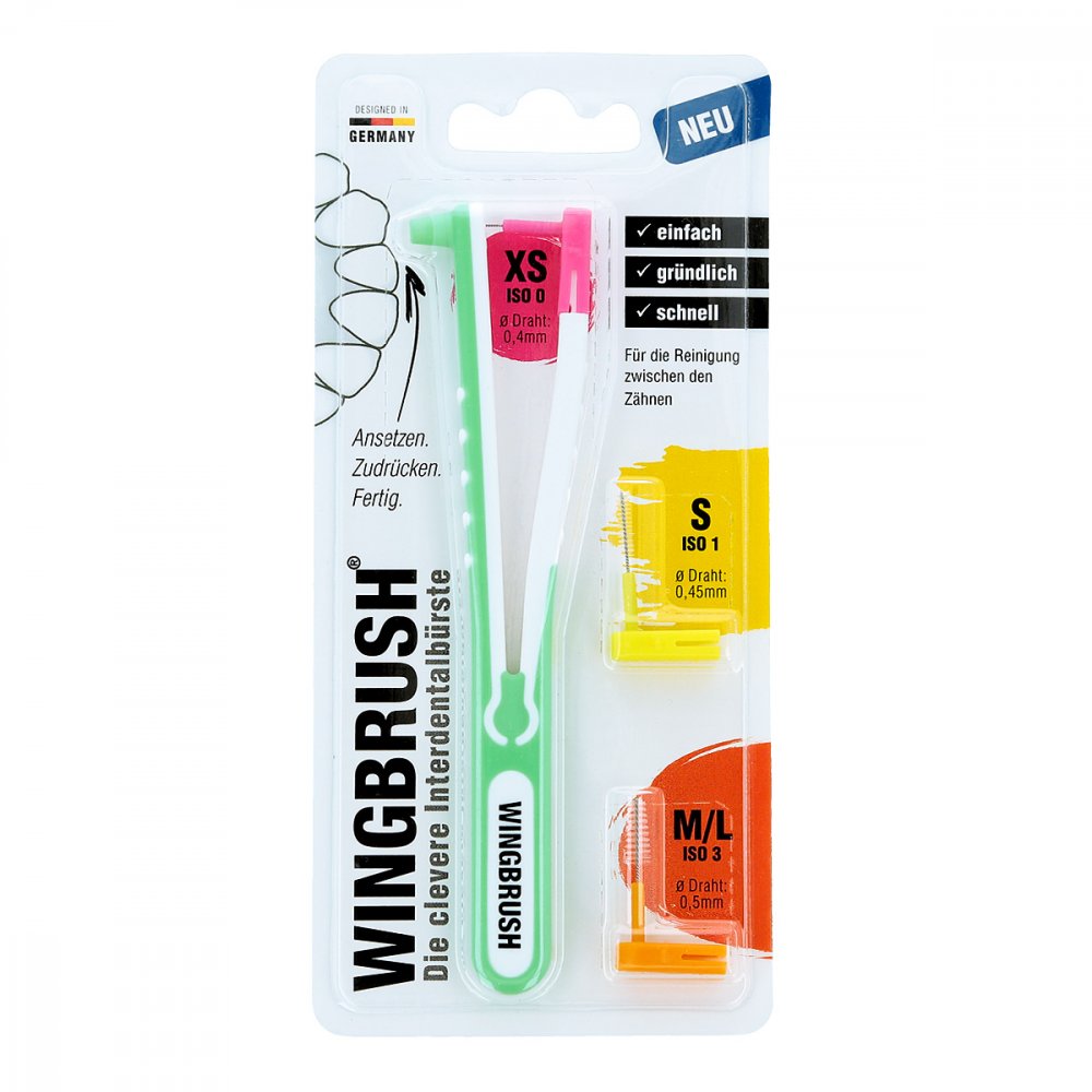 IMP GmbH International Medical Products Wingbrush Starter-set Interdentalbürste 3 Bürsten 13704961