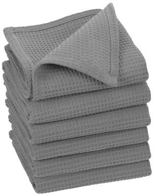 Fabstyles Broadway Waffle Cotton Dish Cloth Set of 6 - 12x12