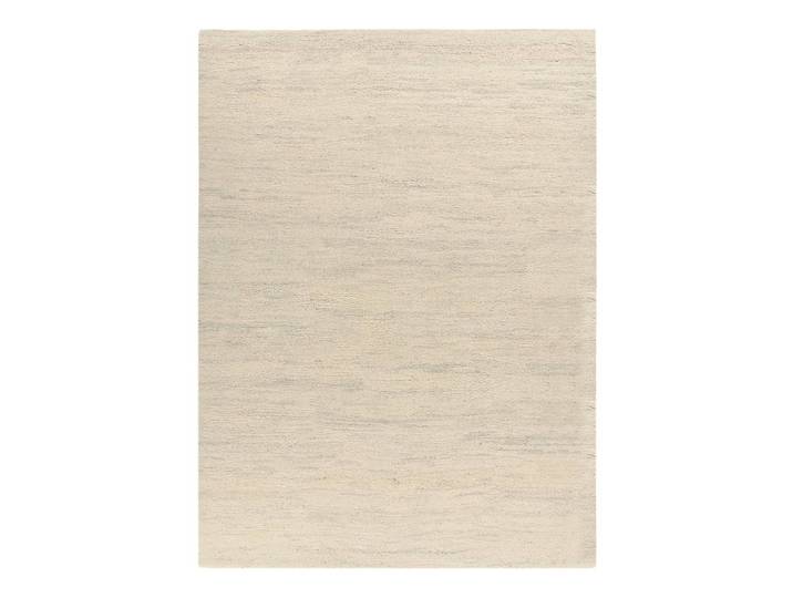 Tapis en laine Taza Royal Uni Blanc/Beige 40 x 60cm Laine