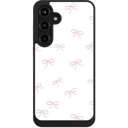 Nivocase Handyhülle für Samsung Galaxy S25+ Hülle NIVOpure Case Schwarz Muster Schleife Schleifen (Samsung Galaxy S25+), Smartphone Hülle, Schwarz